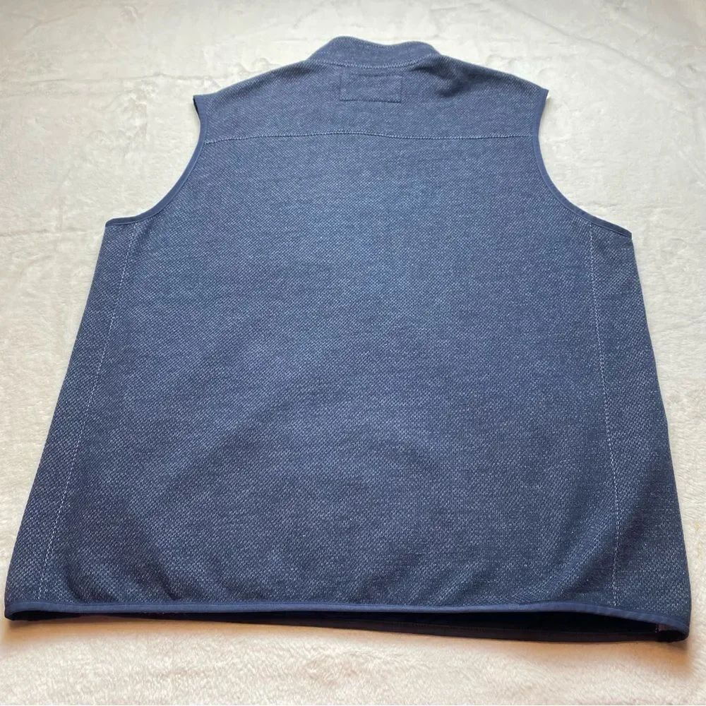 Duluth Trading Company Blue Threshold Fleece Vest Size Large